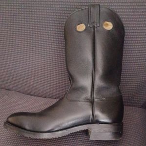 Canada West Boots cowboy boots black leather size 11EEE